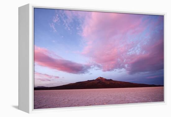 View of Volcan Tahua, Salar de Uyuni, Uyuni, Bolivia-Anthony Asael-Framed Premier Image Canvas