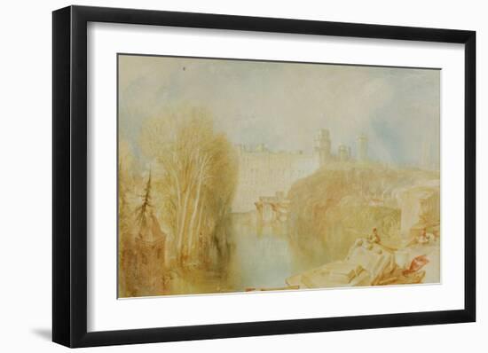 View of Warwick Castle-J M W Turner-Framed Giclee Print