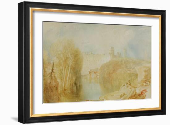 View of Warwick Castle-J M W Turner-Framed Giclee Print