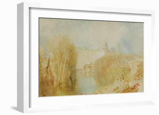 View of Warwick Castle-J M W Turner-Framed Giclee Print