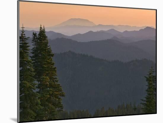 View of Washington Cascade Mountain Ranges, Washington State, USA-Janis Miglavs-Mounted Photographic Print