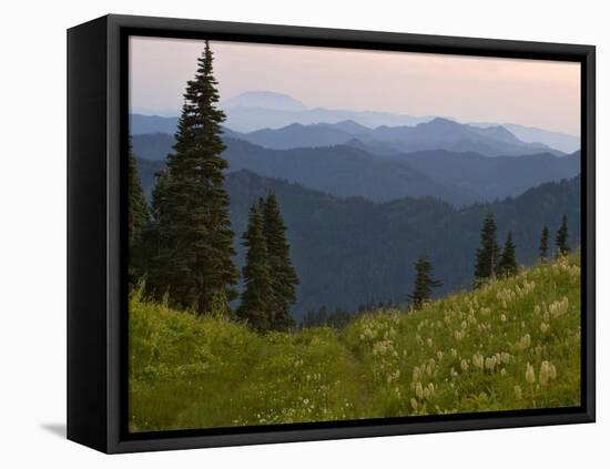 View of Washington Cascade Mountain Ranges, Washington State, USA-Janis Miglavs-Framed Premier Image Canvas