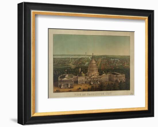 View of Washington City, c. 1869-Vintage Reproduction-Framed Art Print