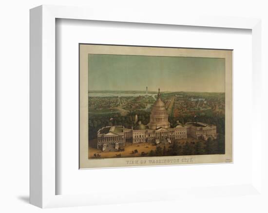 View of Washington City, c. 1869-Vintage Reproduction-Framed Art Print