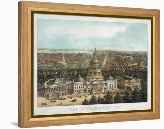 View of Washington City-null-Framed Premier Image Canvas