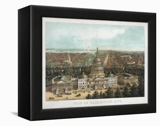 View of Washington City-null-Framed Premier Image Canvas