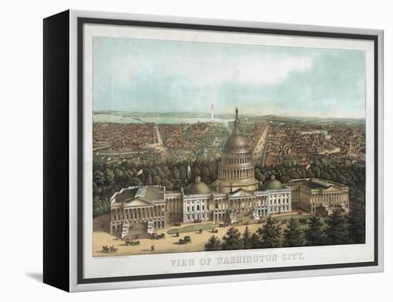 View of Washington City-null-Framed Premier Image Canvas