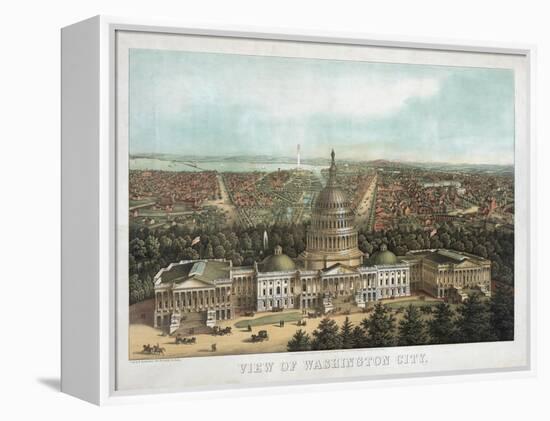 View of Washington City-null-Framed Premier Image Canvas