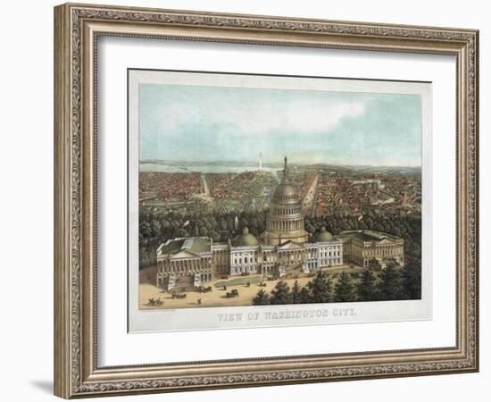 View of Washington City-null-Framed Giclee Print
