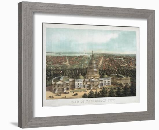 View of Washington City-null-Framed Giclee Print