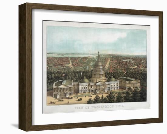 View of Washington City-null-Framed Giclee Print