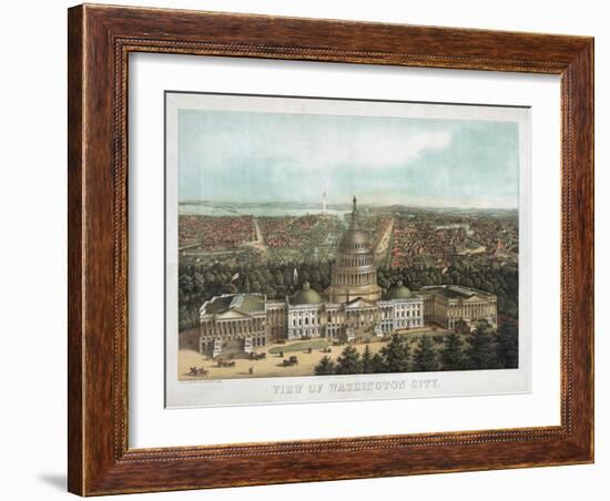 View of Washington City-null-Framed Giclee Print