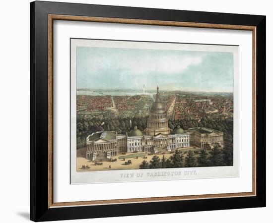 View of Washington City-null-Framed Giclee Print