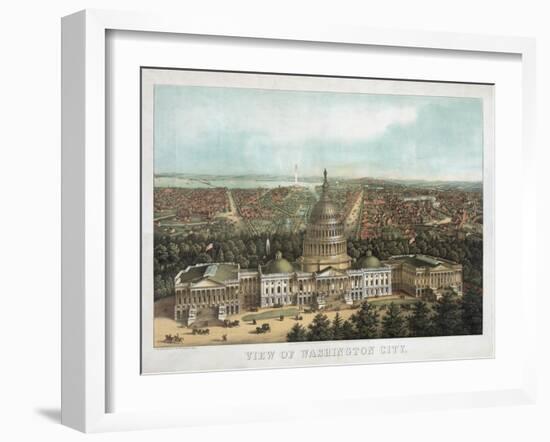 View of Washington City-null-Framed Giclee Print