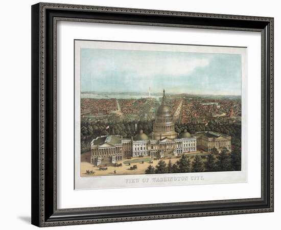 View of Washington City-null-Framed Giclee Print