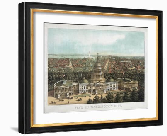 View of Washington City-null-Framed Giclee Print