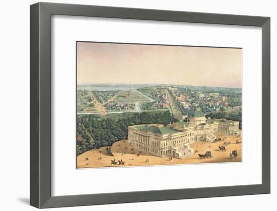 View of Washington, Pub. by E. Sachse & Co., 1852-null-Framed Giclee Print