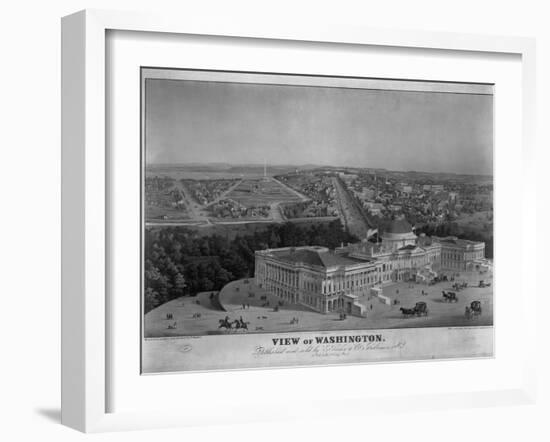 View of Washington-E. Sachse-Framed Giclee Print