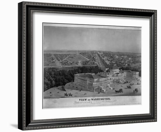 View of Washington-E. Sachse-Framed Giclee Print