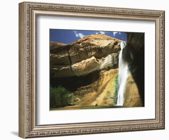 View of Waterfall in Grand Staircase Escalante National Monument, Utah, USA-Scott T. Smith-Framed Photographic Print