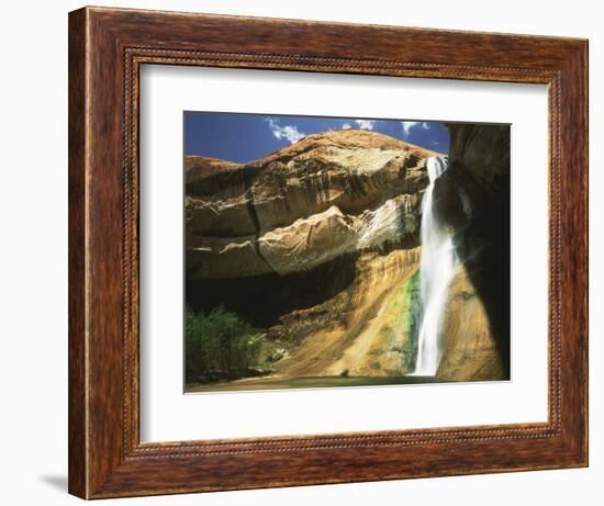 View of Waterfall in Grand Staircase Escalante National Monument, Utah, USA-Scott T. Smith-Framed Photographic Print