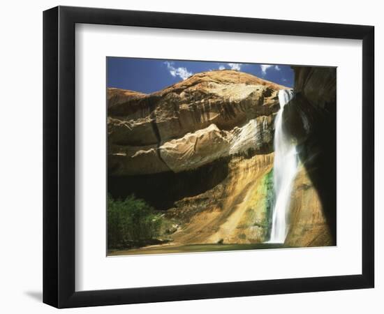 View of Waterfall in Grand Staircase Escalante National Monument, Utah, USA-Scott T. Smith-Framed Photographic Print