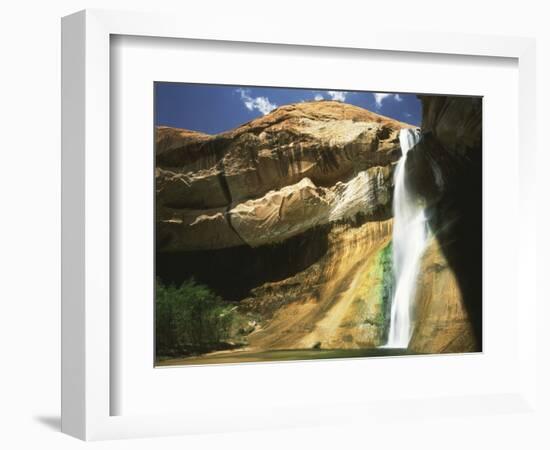 View of Waterfall in Grand Staircase Escalante National Monument, Utah, USA-Scott T. Smith-Framed Photographic Print
