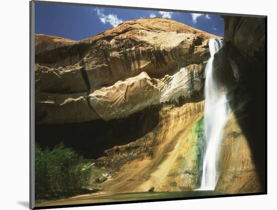 View of Waterfall in Grand Staircase Escalante National Monument, Utah, USA-Scott T. Smith-Mounted Photographic Print