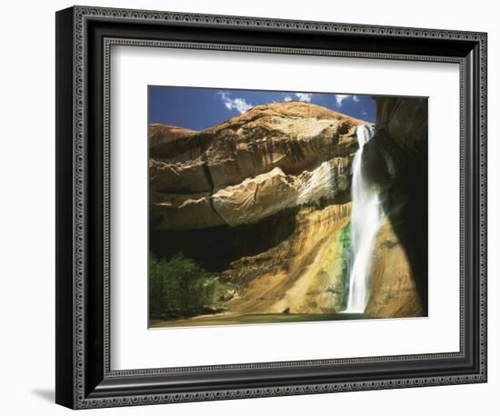 View of Waterfall in Grand Staircase Escalante National Monument, Utah, USA-Scott T. Smith-Framed Photographic Print