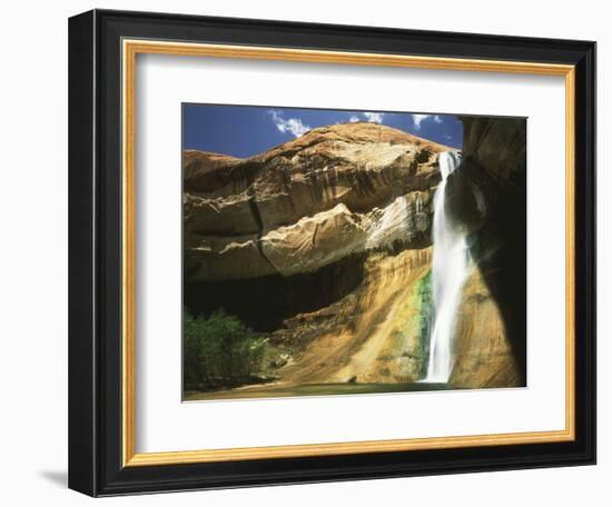 View of Waterfall in Grand Staircase Escalante National Monument, Utah, USA-Scott T. Smith-Framed Photographic Print