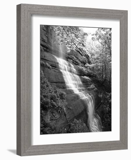 View of Waterfall, Jessamine County, Kentucky, USA-Adam Jones-Framed Photographic Print