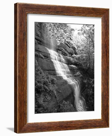 View of Waterfall, Jessamine County, Kentucky, USA-Adam Jones-Framed Photographic Print