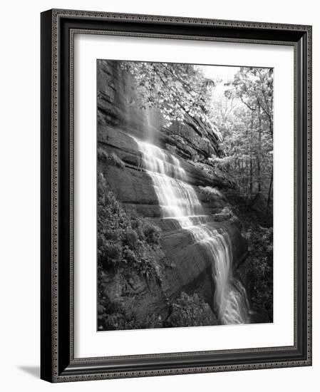 View of Waterfall, Jessamine County, Kentucky, USA-Adam Jones-Framed Photographic Print