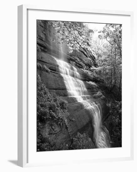 View of Waterfall, Jessamine County, Kentucky, USA-Adam Jones-Framed Photographic Print