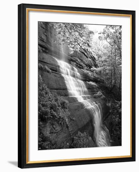 View of Waterfall, Jessamine County, Kentucky, USA-Adam Jones-Framed Photographic Print