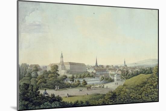 View of Weimar-Georg Melchior Kraus-Mounted Giclee Print