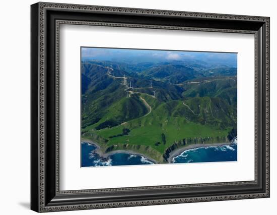 View of Wellington from the Air, North Island, New Zealand, Pacific-Bhaskar Krishnamurthy-Framed Photographic Print