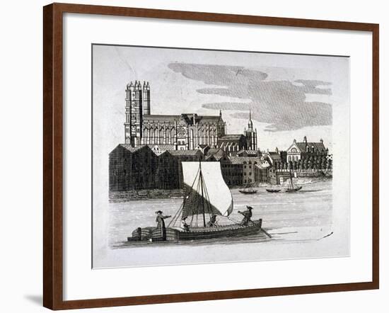 View of Westminster Abbey, London, C1780-null-Framed Giclee Print