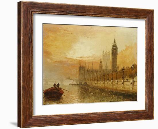 View of Westminster from the Thames-Claude T. Stanfield Moore-Framed Giclee Print
