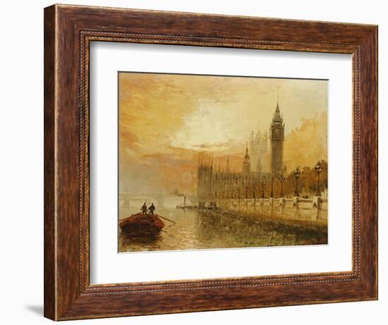 View of Westminster from the Thames-Claude T. Stanfield Moore-Framed Giclee Print