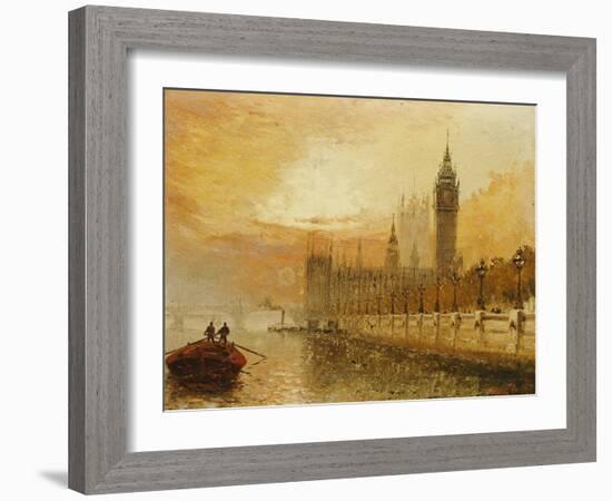 View of Westminster from the Thames-Claude T. Stanfield Moore-Framed Giclee Print