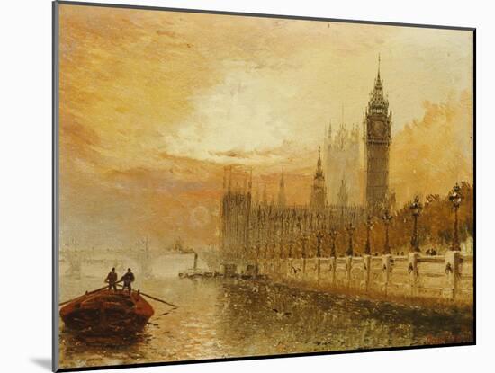 View of Westminster from the Thames-Claude T. Stanfield Moore-Mounted Giclee Print