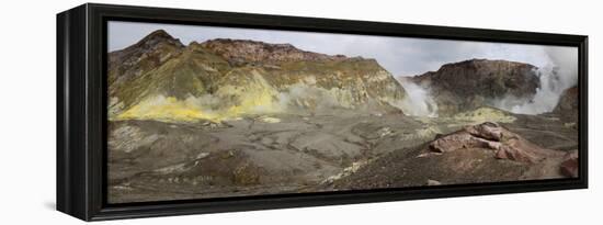 View of White Island Volcano, Bay of Plenty, North Island, New Zealand-null-Framed Premier Image Canvas