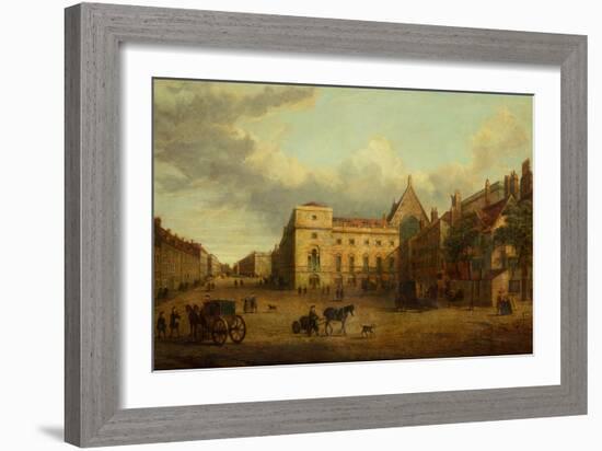View of Whitehall with Old Palace Yard-English-Framed Giclee Print