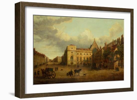 View of Whitehall with Old Palace Yard-English-Framed Giclee Print