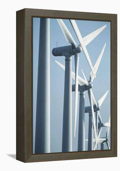 View of Wind Turbines In South Yorkshire-Chris Knapton-Framed Premier Image Canvas