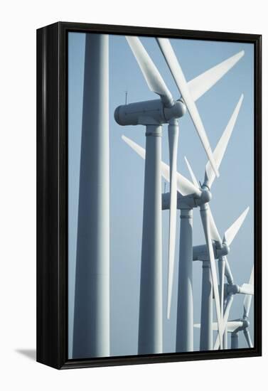 View of Wind Turbines In South Yorkshire-Chris Knapton-Framed Premier Image Canvas
