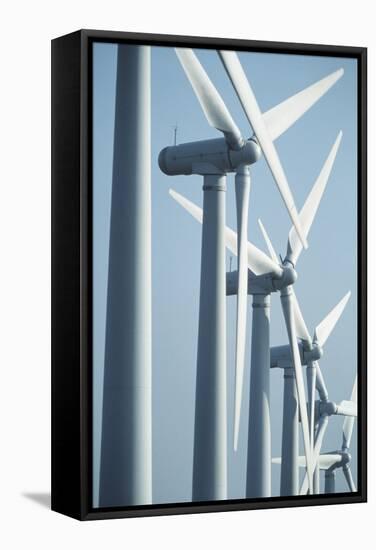 View of Wind Turbines In South Yorkshire-Chris Knapton-Framed Premier Image Canvas