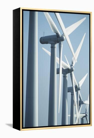 View of Wind Turbines In South Yorkshire-Chris Knapton-Framed Premier Image Canvas