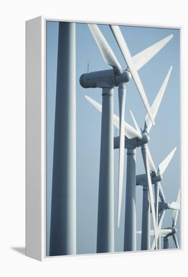 View of Wind Turbines In South Yorkshire-Chris Knapton-Framed Premier Image Canvas